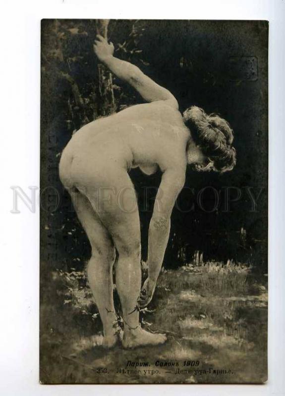 244642 NUDE Nymph by DELACROIX Vintage SALON 1909 year PC