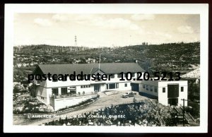 h5045 - BAIE COMEAU Quebec 1950s L'Auberge du Roc. Real Photo Postcard