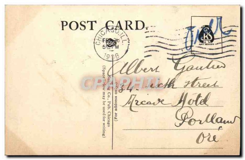 Postcard Old Monroe Street Chicago