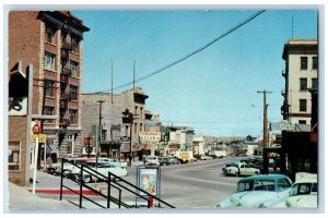 Tonopah Nevada NV Postcard A View Looking North West On Main Street c1960's Cars