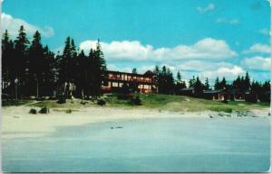 White Point Beach Lodge near Liverpool NS Nova Scotia Vintage Postcard D85