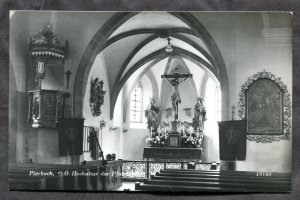 dc241 - PIERBACH Austria 1963 Church Interior. Real Photo Postcard