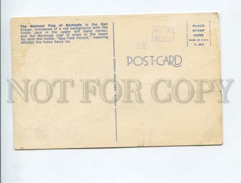 3172060 BERMUDA Ensign National Flag Vintage postcard
