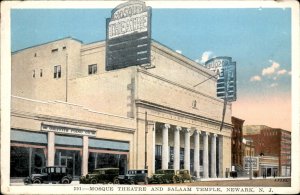 Newark NJ Mosque Theatre Salaam Temple Griffith Piano Vintage Postcard