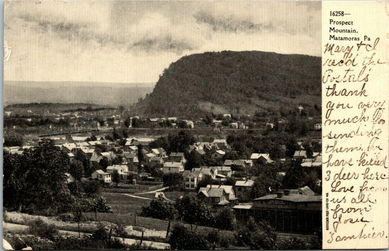 Matamoras Pennsylvania Prospect Mountain Vintage UDB Postcard