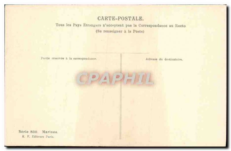 Old Postcard Marine Boats