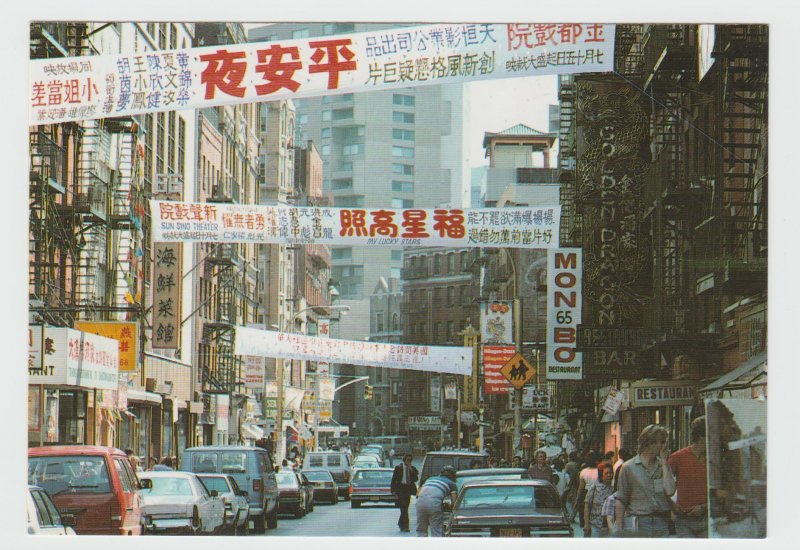 NY NYC Chinatown Mott Street New York City Postcard