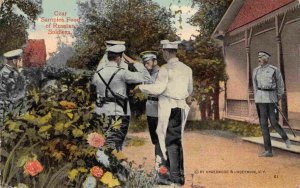 Czar Tastes Russian Soldier Food Russia 1910s postcard