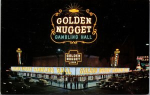 Postcard Golden Nugget Gambling Hall and Restaurant in Las Vegas, Nevada~1053