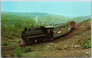 The Old Steam Lokie Train Ashland Pennsylvania Sightseers Ride Postcard