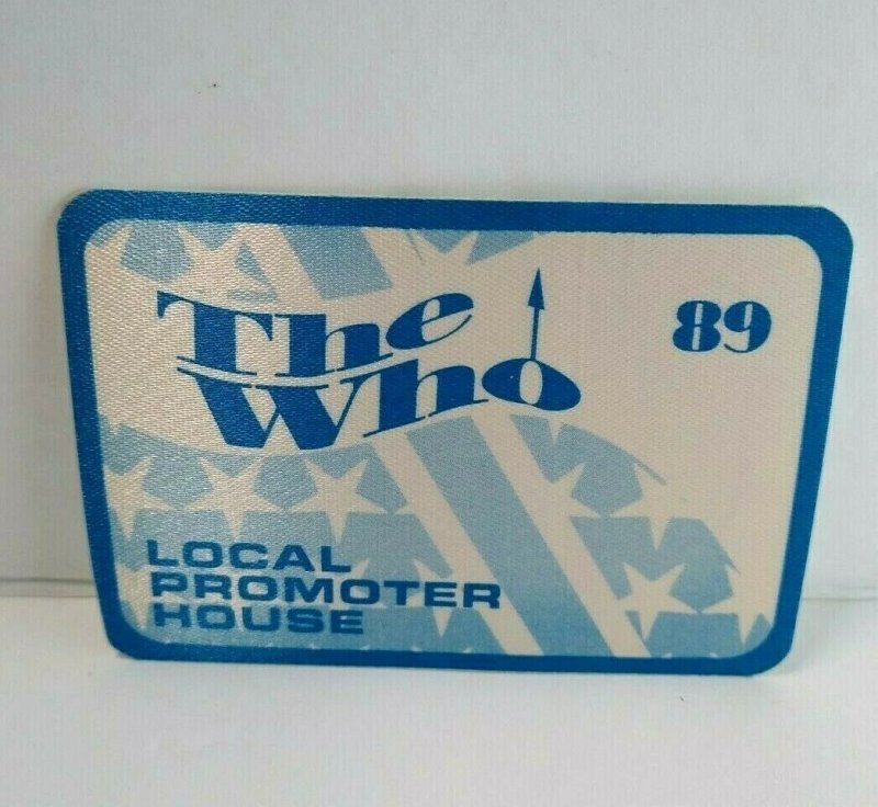 The Who Backstage Pass Original 1989 Kids Are Alright Classic Rock Tour Blue