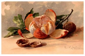 Peeled orange , artist signed