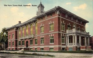Postcard Town Hall in Sanford, Maine~131078