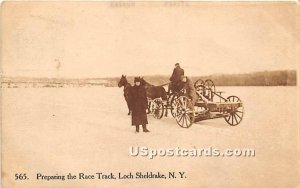 Preparing the Race Track - Loch Sheldrake, New York NY  