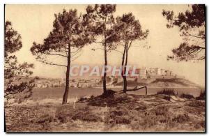 Old Postcard Corsica Ile de Beaute Calvi City to Calvi Beach