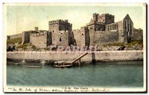 Postcard Old Peel Castle Isle of Man