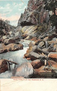 G13/ Deadwood South Dakota Postcard c1910 White Wood Creek Scene