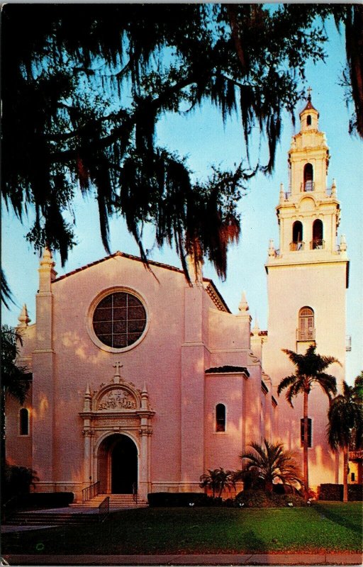 Vtg Winter Park FL Knowles Memorial Chapel Rollins College Unused Postcard