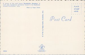 Hoodoos Drumheller Alberta AB Unused Vintage Postcard F15
