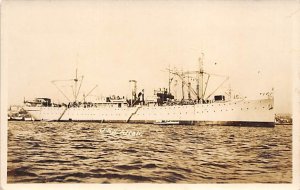 U S S  Attala Real Photo Military Battleships Ship 