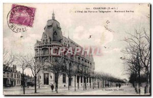 Old Postcard Chartres The hotel Posts and Telegraphs Boulevard Ste Foy