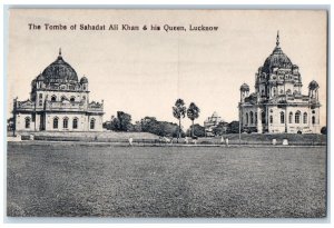 c1910's The Tombs Of Sahadat Ali Khan & His Queen Lucknow India Antique Postcard