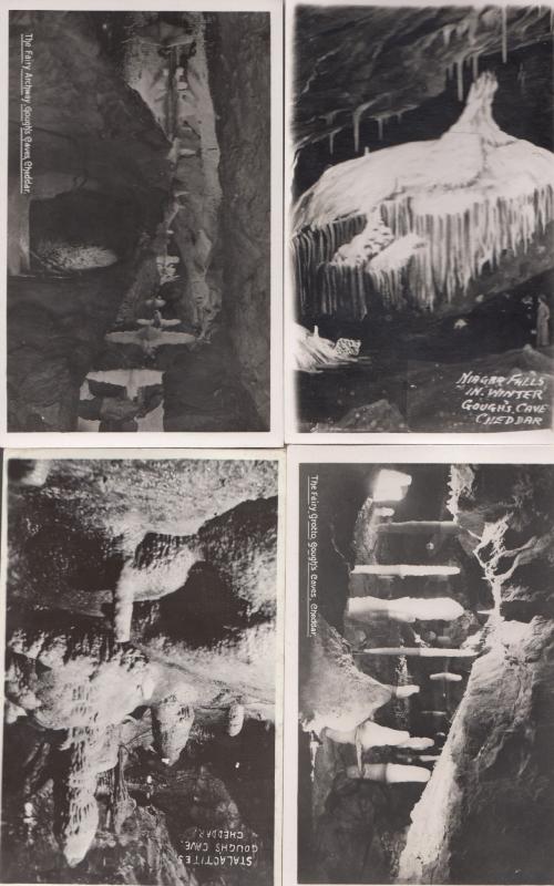 The Fairy Archway Stalactites Niagara Falls 4x Cheddar Caves RPC Postcard s