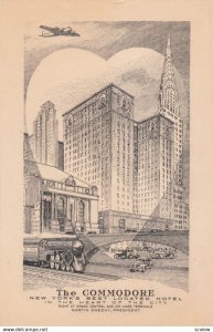 NEW YORK CITY , 1910-30s ; The Commodore Hotel & Train
