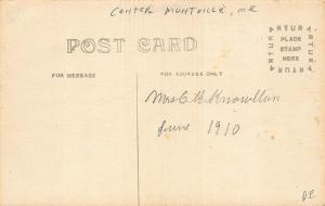 Center Montville ME Teachers Students in 1910 RPPC Postcard