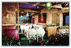 c1960's The Bamboo Hut at Hotel Northampton & Wiggins Tavern MA Postcard