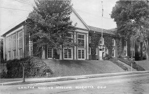 Postcard RPPC 1952 Ohio Marietta Campus Martius Museum OH24-3495