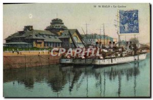 Old Postcard St Malo Casino Boat