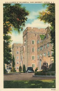 Postcard Hospital Duke University Durham North Carolina