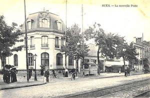 Rueil - La nouvelle Poste Railroad Tracks Bicycles Post Office Postcard