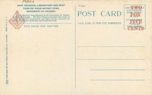 1920s Chicago Illinois Kent Laboratory Theater Botany Rigot postcard 1690
