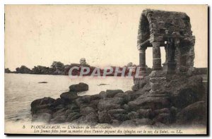 Postcard Old Ploumanach Saint Guirec oratory of young girls to get married in...