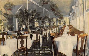 New York City Arrowhead Inn Dining Room Vintage Postcard AA72679