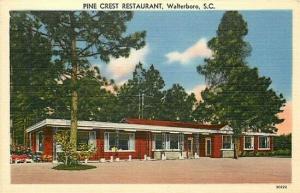 SC, Walterboro, South Carolina, Pine Crest Restaurant, Henry H. Aherns No. 90222