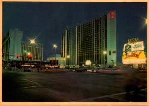 Nevada Las Vegas MGM Grand Hotel At Night