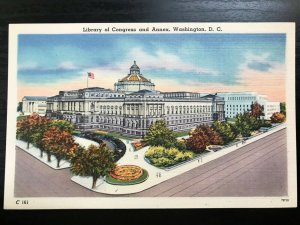 Vintage Postcard 1930-1945 Library of Congress and Annex Washington, D.C.