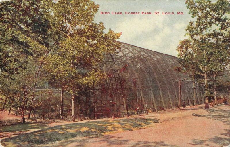 Postcard Bird Cage Forest Park St Louis Missouri