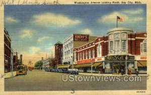 Washington Avenue looking North in Bay City, Michigan