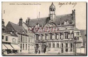 Old Postcard Noyon Square I Ville Hotel and Grand Place