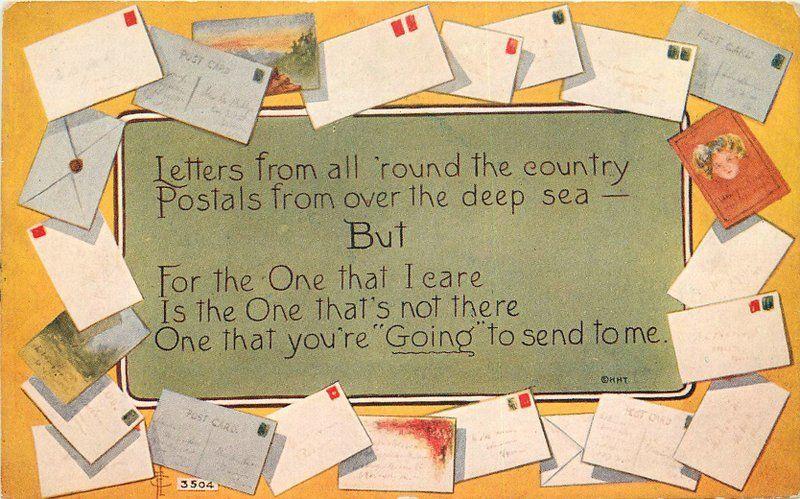 Artist Impression C-1910 Letter Writing Postcards Mail Tammen postcard 2173 