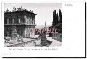 Old Postcard Firenze Lato Del Palazzo Pitti