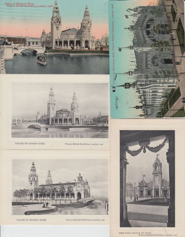 FRANCO EXHIBITION 1908 LONDON 90 Postcards pre- 1940 (L4172)