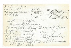 Postcard Smoke Harbor Camp Waldron Farragut Navy Base Idaho Standard View Card 