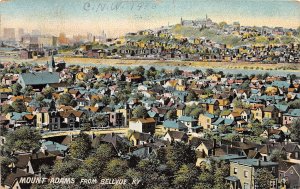 J62/ Bellvue Kentucky Postcard c1910 Mount Adams Birdseye  72