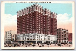 1925 Benjamin Franklin Hotel Philadelphia Pennsylvania Mainroad Posted Postcard