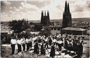 Spain Burgos Danse Regionale Enfantine Vintage RPPC C186